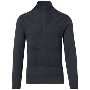 Porsche Design Men's Merino Wool Mock Neck Half Zip Sweater - M